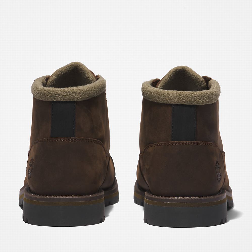 Timberland Larchmont Warm-lined Chukka Bot Erkek Koyu Kahverengi | TR-8234L