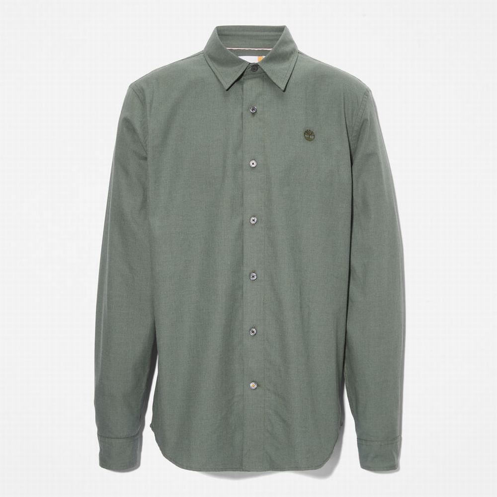 Timberland Lightweight Flannel Gömlek Erkek Yeşil | TR-2169Q