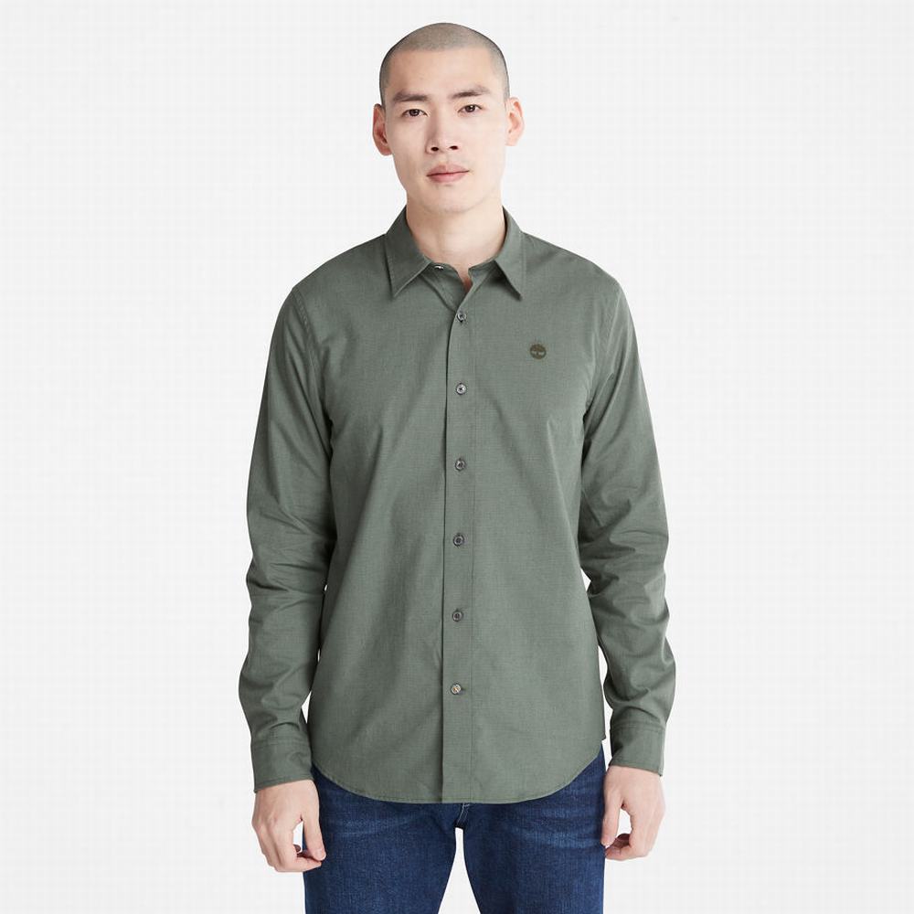 Timberland Lightweight Flannel Gömlek Erkek Yeşil | TR-2169Q