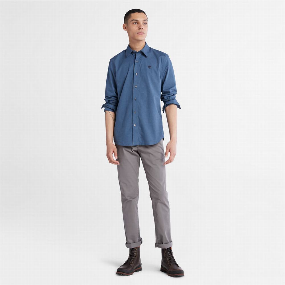 Timberland Lightweight Flannel Gömlek Erkek Lacivert | TR-7623W