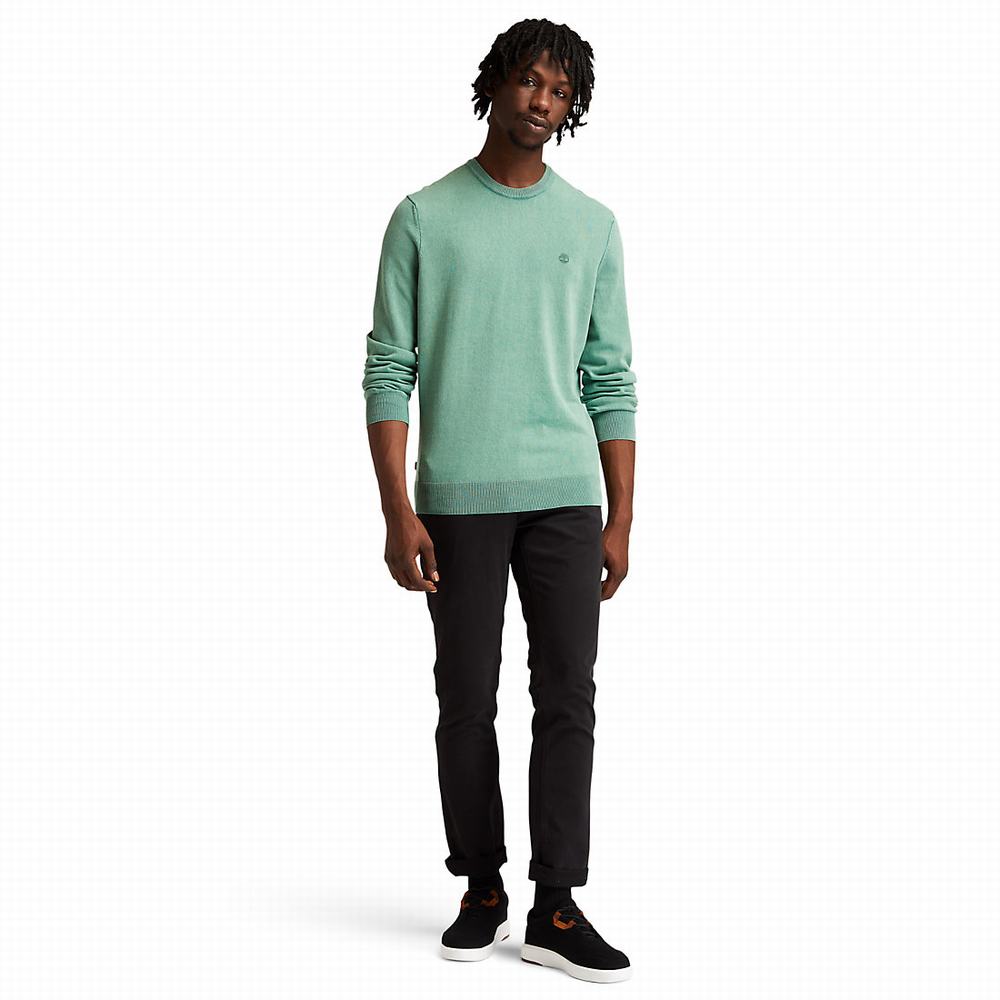 Timberland Lightweight Washed Süveter Erkek Yeşil | TR-3890P