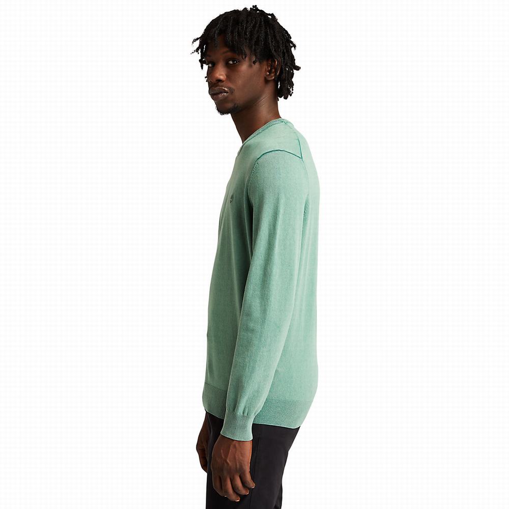 Timberland Lightweight Washed Süveter Erkek Yeşil | TR-3890P