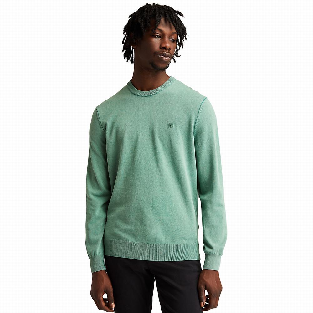 Timberland Lightweight Washed Süveter Erkek Yeşil | TR-3890P