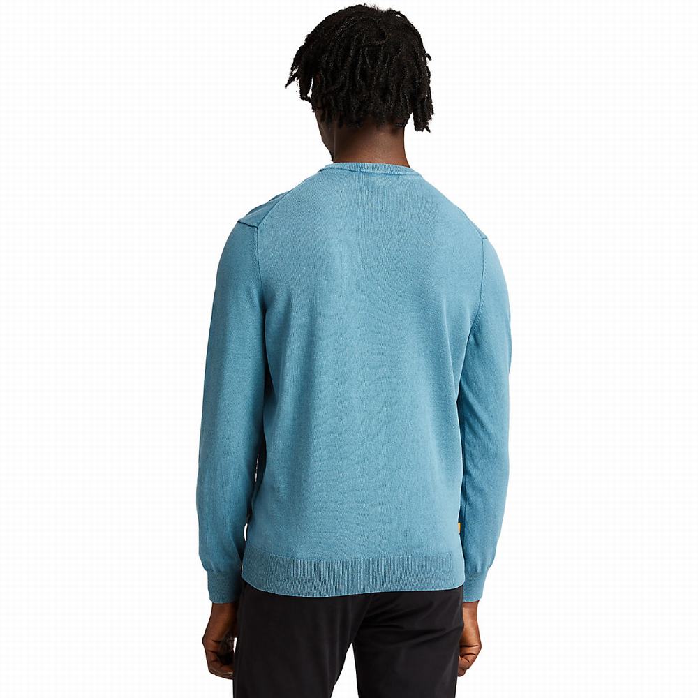 Timberland Lightweight Washed Süveter Erkek Mavi | TR-5342U