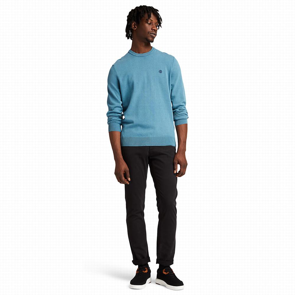 Timberland Lightweight Washed Süveter Erkek Mavi | TR-5342U