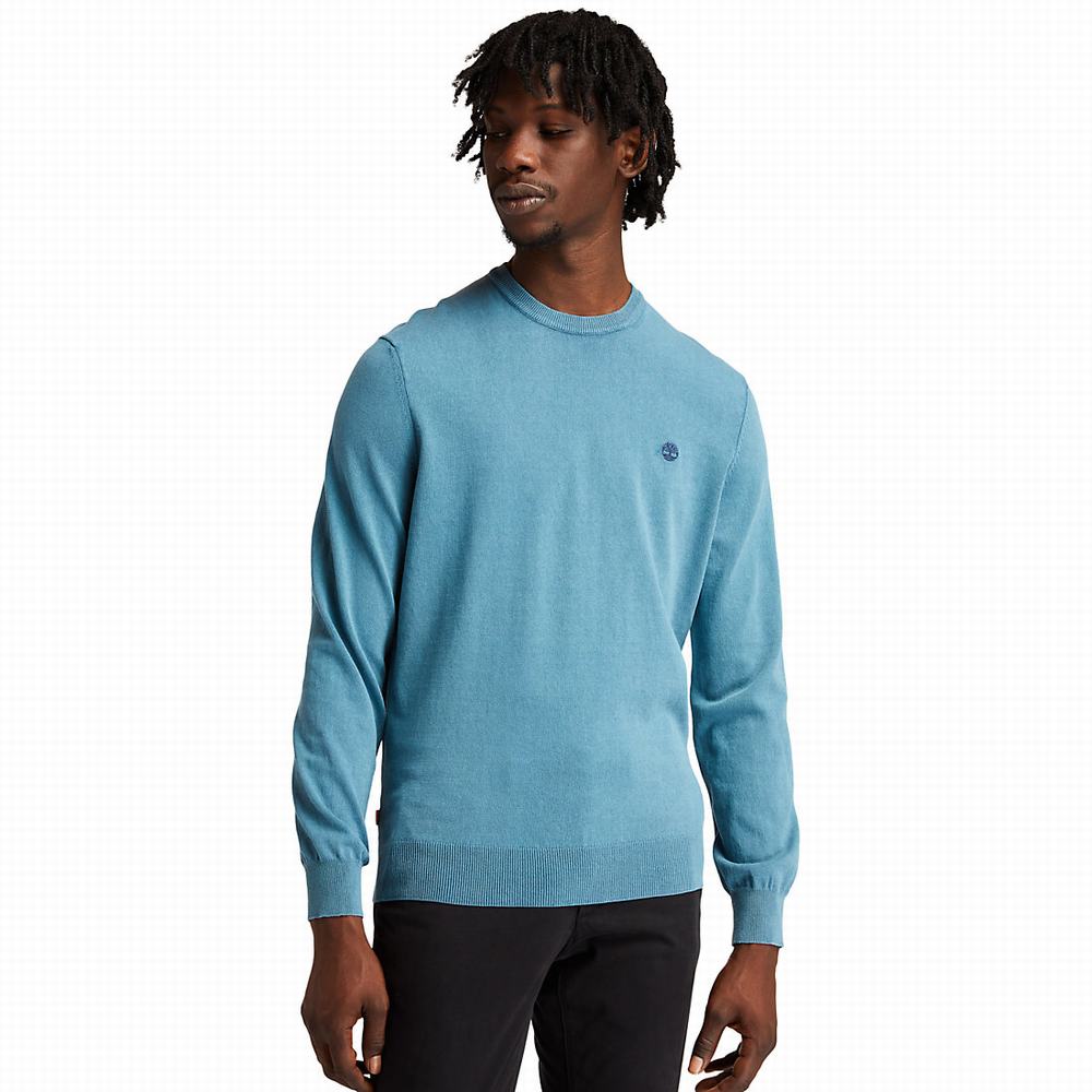 Timberland Lightweight Washed Süveter Erkek Mavi | TR-5342U