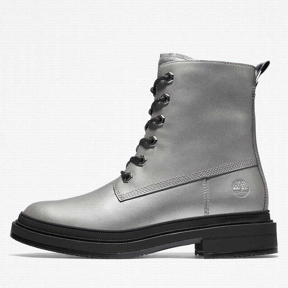Timberland Lisbon Lane 6 Inch Bot Kadın Gümüş | TR-9364H