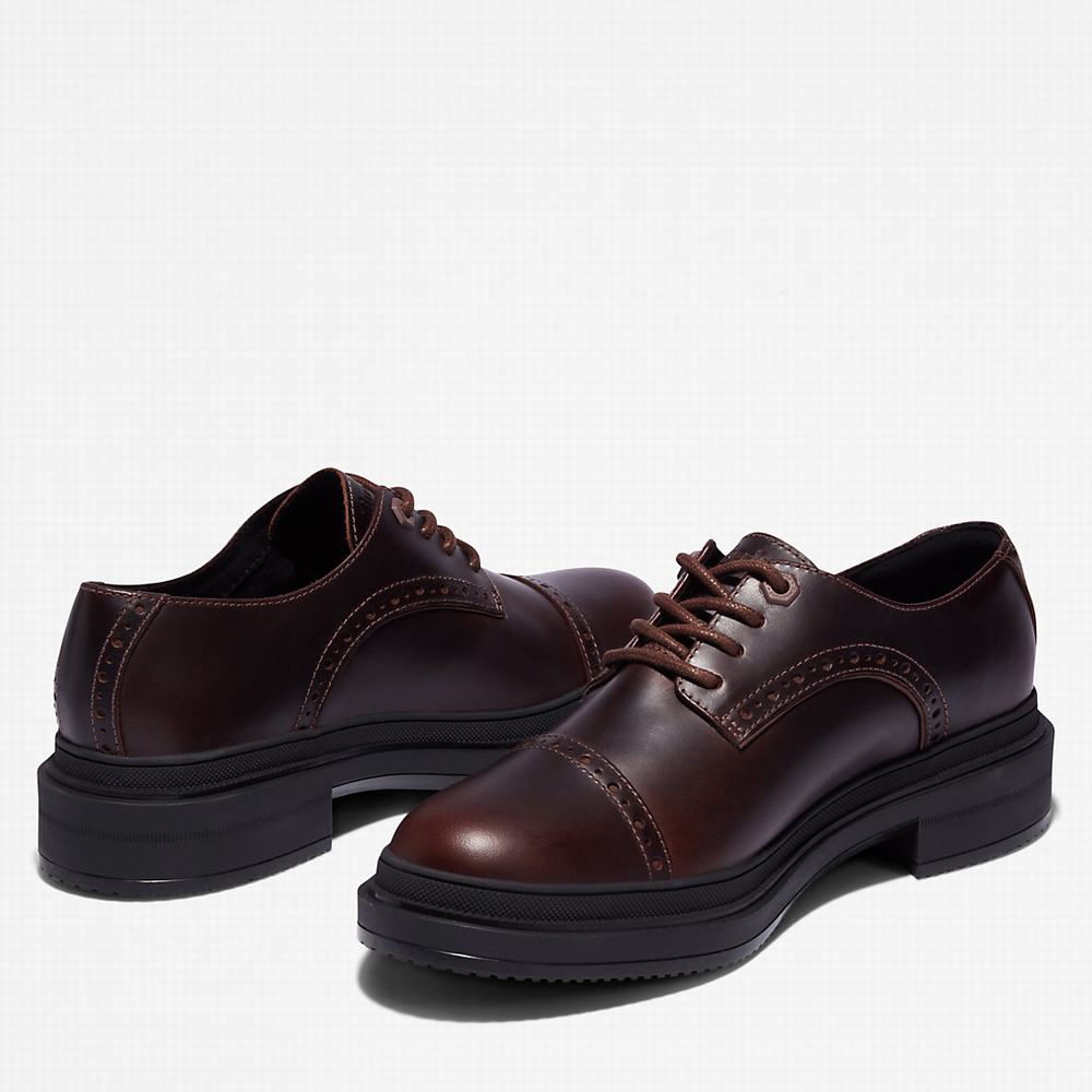Timberland Lisbon Lane Brogue Oxford Ayakkabı Kadın Koyu Kahverengi | TR-2741H