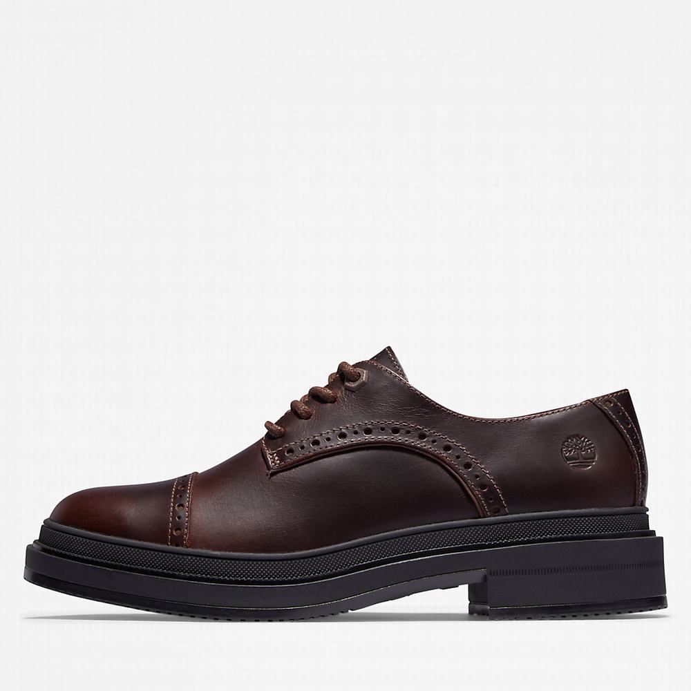 Timberland Lisbon Lane Brogue Oxford Ayakkabı Kadın Koyu Kahverengi | TR-2741H