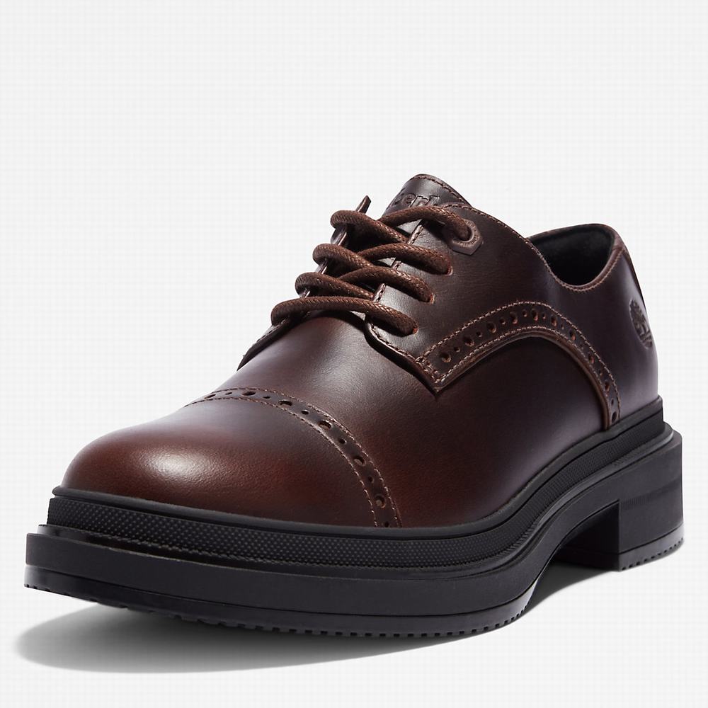 Timberland Lisbon Lane Brogue Oxford Ayakkabı Kadın Koyu Kahverengi | TR-2741H