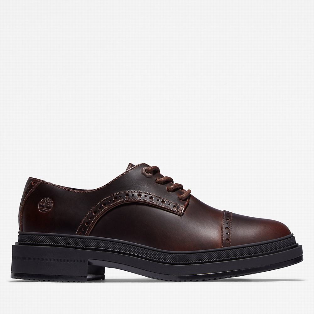 Timberland Lisbon Lane Brogue Oxford Ayakkabı Kadın Koyu Kahverengi | TR-2741H