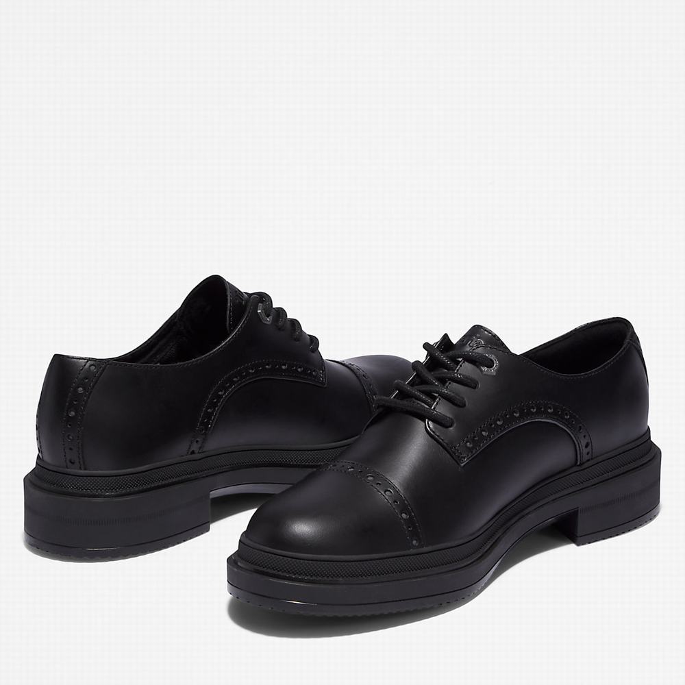 Timberland Lisbon Lane Brogue Oxford Ayakkabı Kadın Siyah | TR-2859J