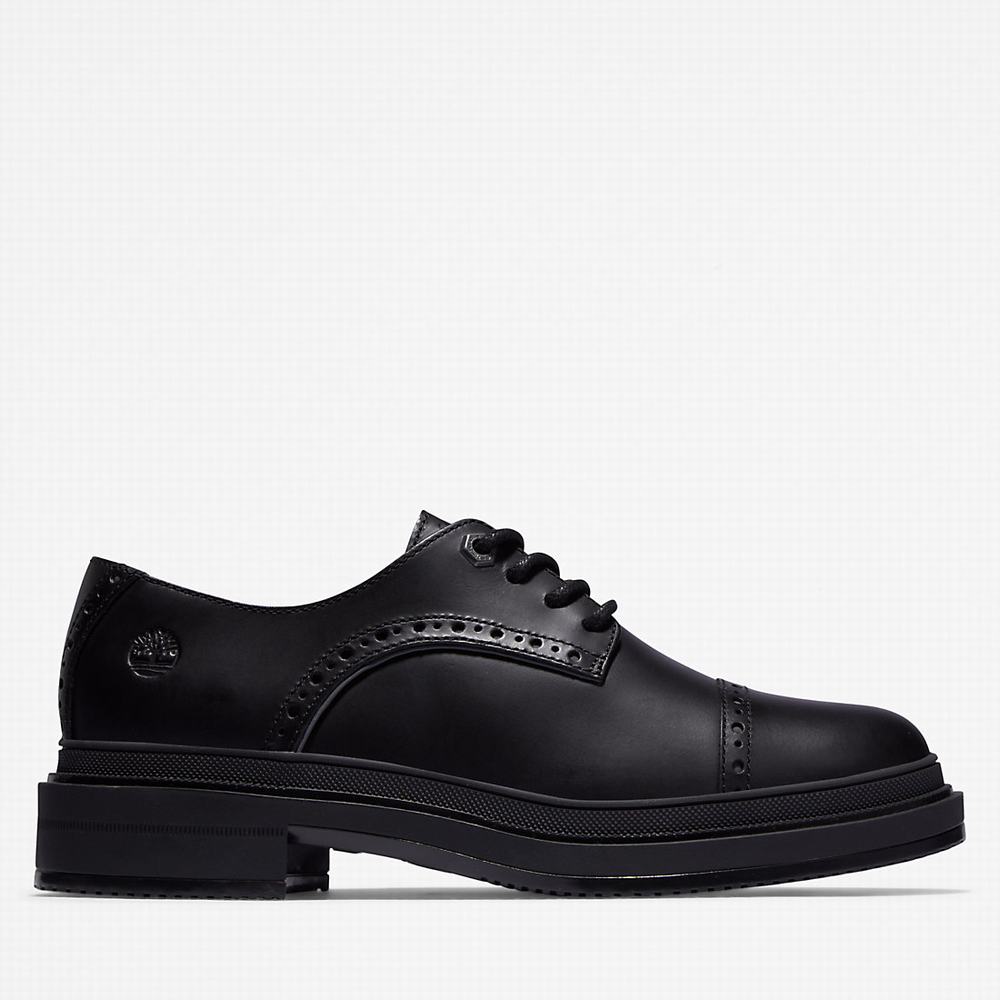 Timberland Lisbon Lane Brogue Oxford Ayakkabı Kadın Siyah | TR-2859J