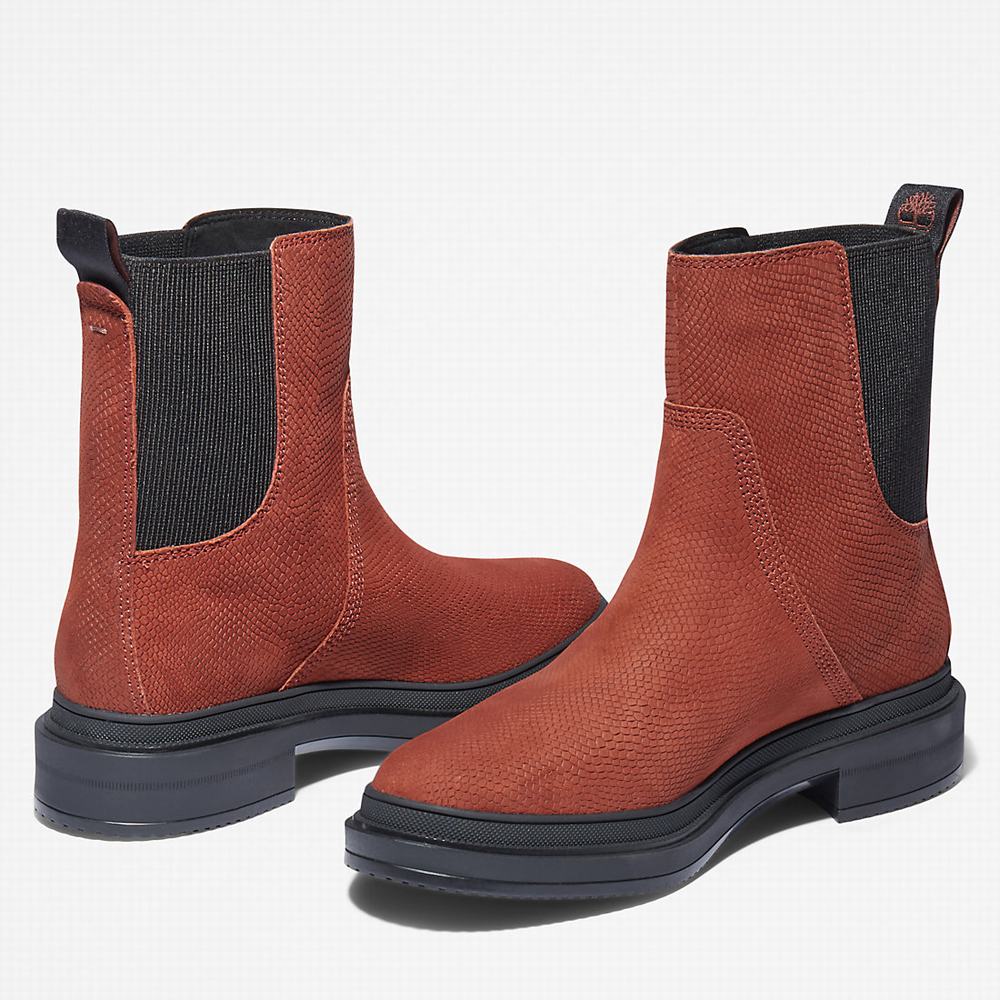 Timberland Lisbon Lane Chelsea Chelsea Bot Kadın Kahverengi | TR-4703K