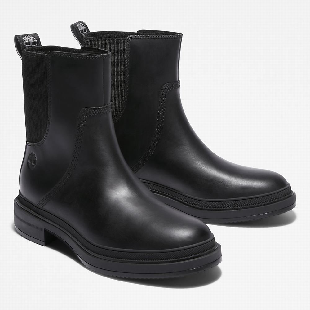 Timberland Lisbon Lane Chelsea Chelsea Bot Kadın Siyah | TR-7016J