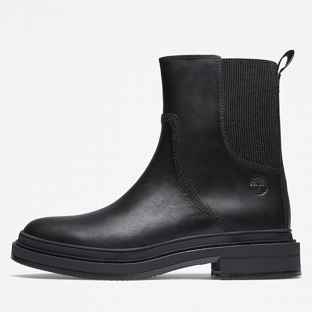 Timberland Lisbon Lane Chelsea Chelsea Bot Kadın Siyah | TR-7016J