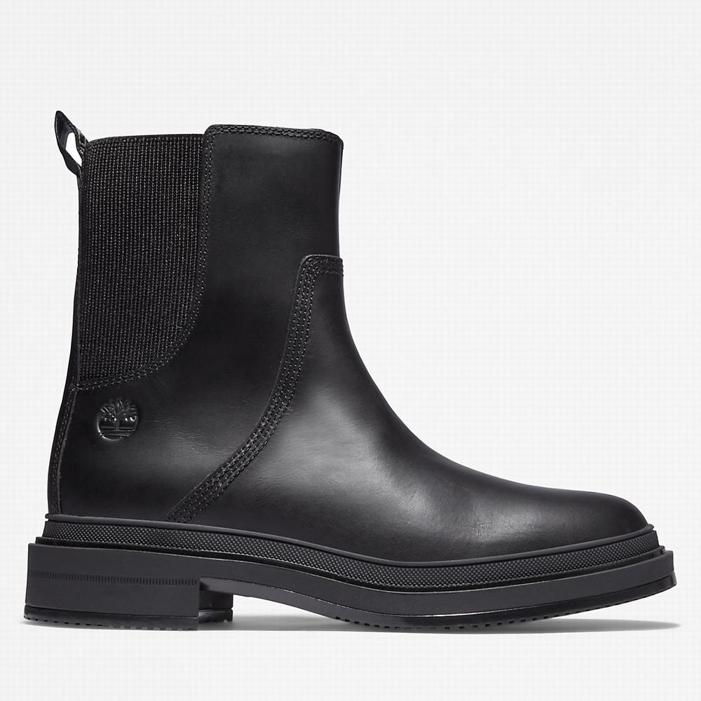 Timberland Lisbon Lane Chelsea Chelsea Bot Kadın Siyah | TR-7016J