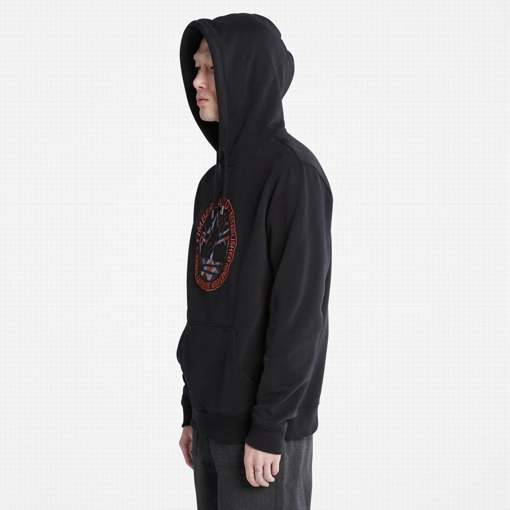 Timberland Little Cold River Kapüşonlu Sweatshirt Erkek Siyah | TR-7391S