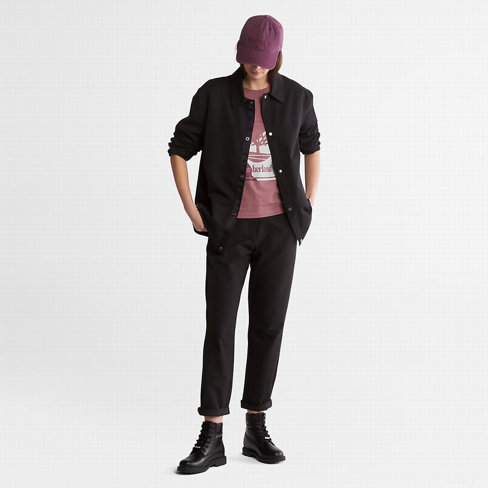 Timberland Logo Graphic Tişört Kadın Pembe | TR-7046X