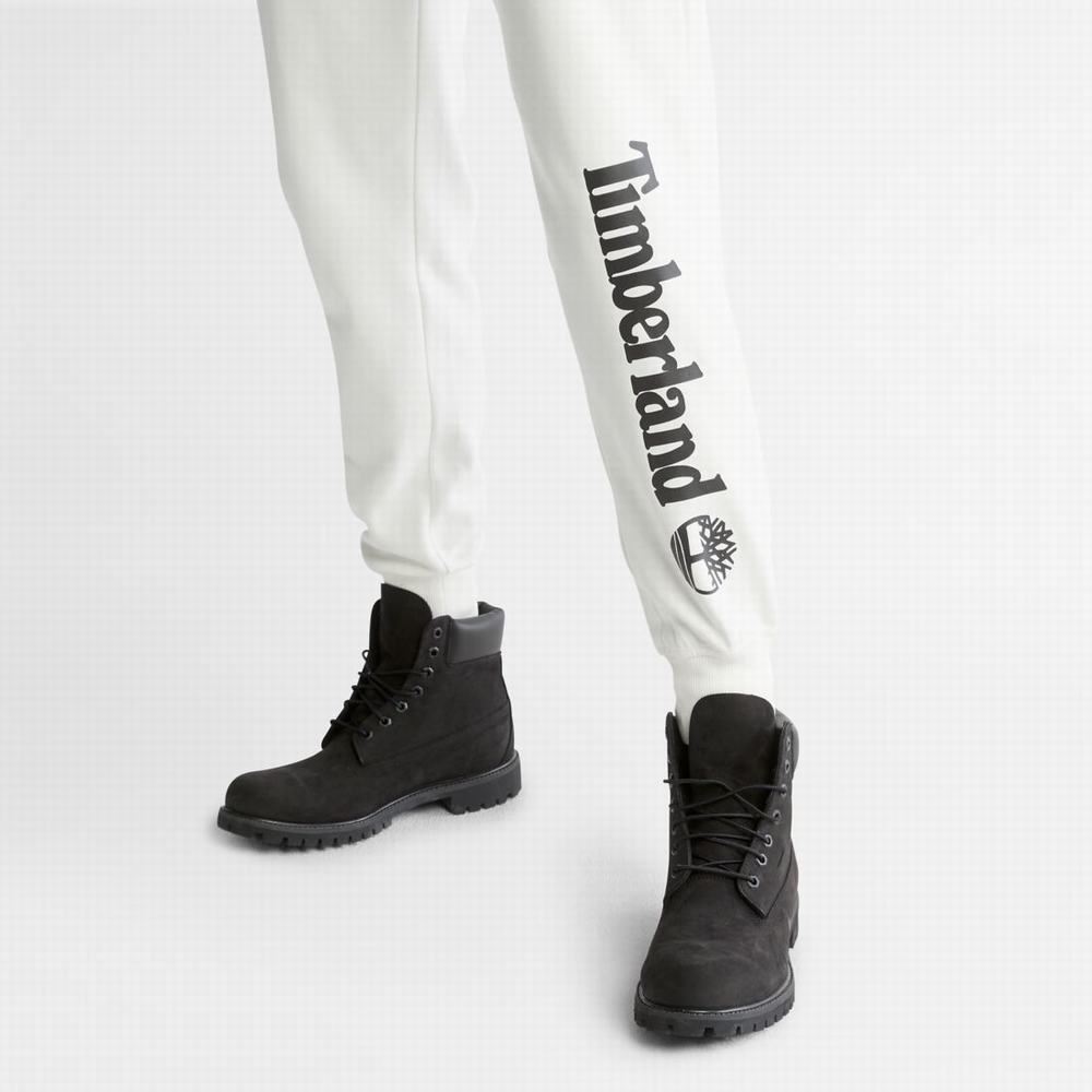 Timberland Logo Sweatpants Pantolon Erkek Beyaz | TR-3410Y