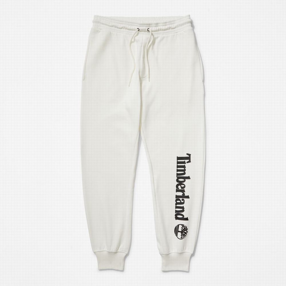 Timberland Logo Sweatpants Pantolon Erkek Beyaz | TR-3410Y
