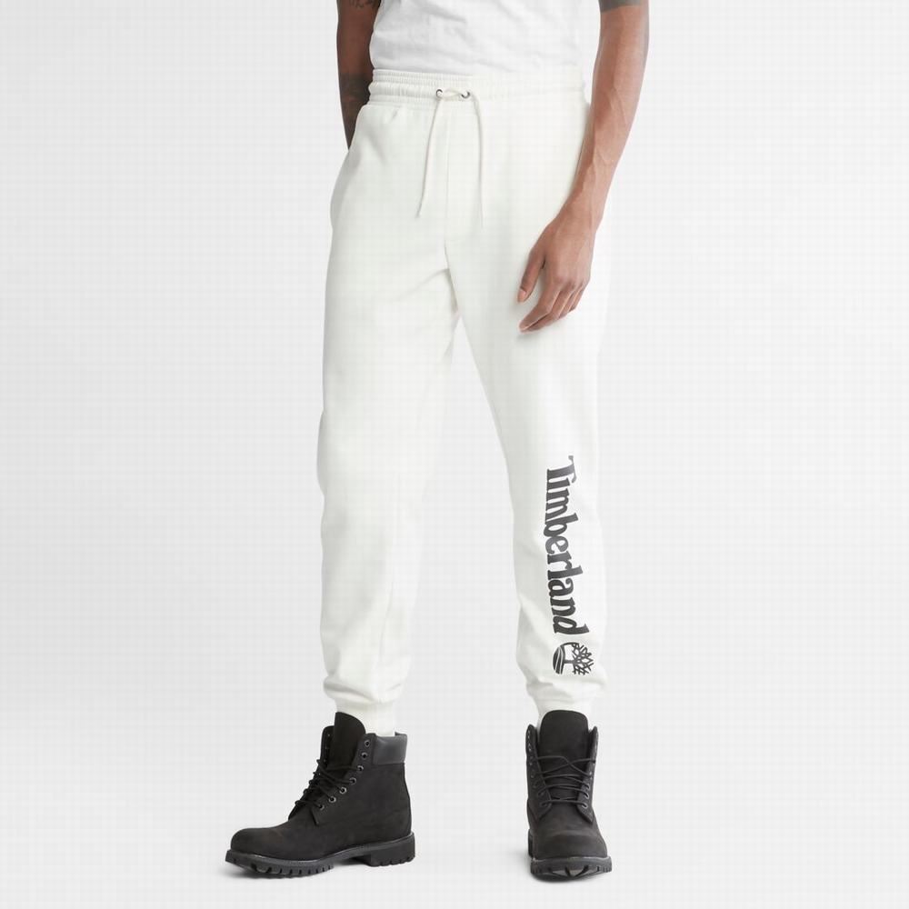 Timberland Logo Sweatpants Pantolon Erkek Beyaz | TR-3410Y