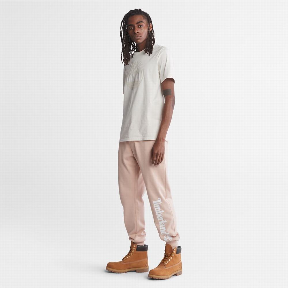 Timberland Logo Sweatpants Pantolon Erkek Pembe | TR-4780T