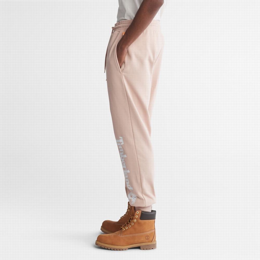 Timberland Logo Sweatpants Pantolon Erkek Pembe | TR-4780T