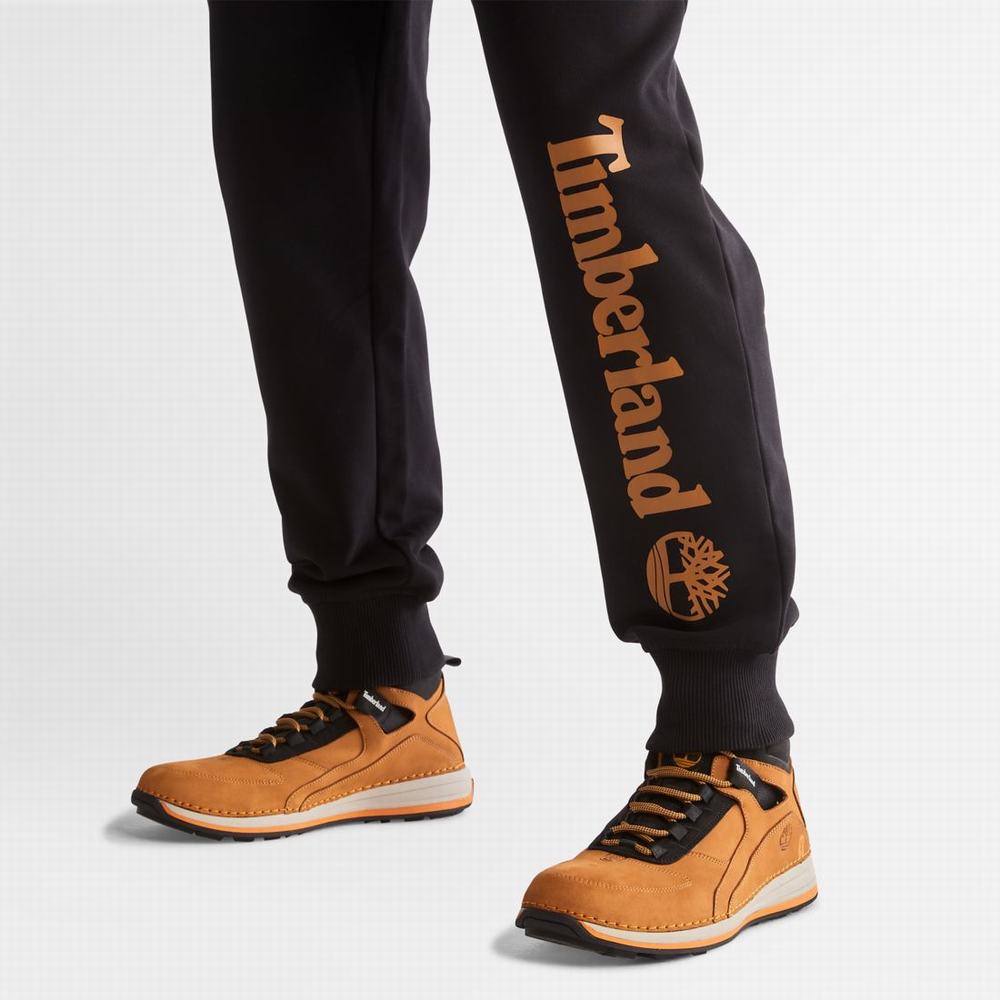 Timberland Logo Sweatpants Pantolon Erkek Siyah Kahverengi | TR-6294U