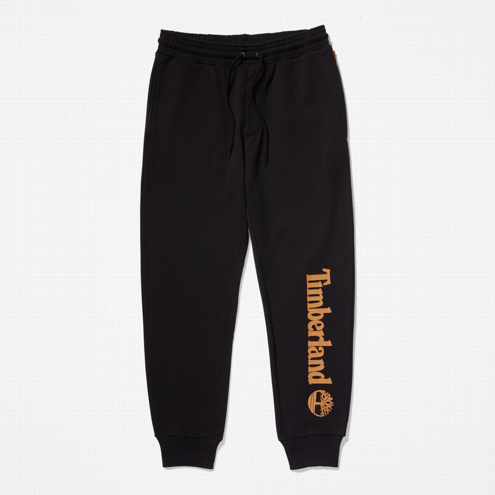 Timberland Logo Sweatpants Pantolon Erkek Siyah Kahverengi | TR-6294U