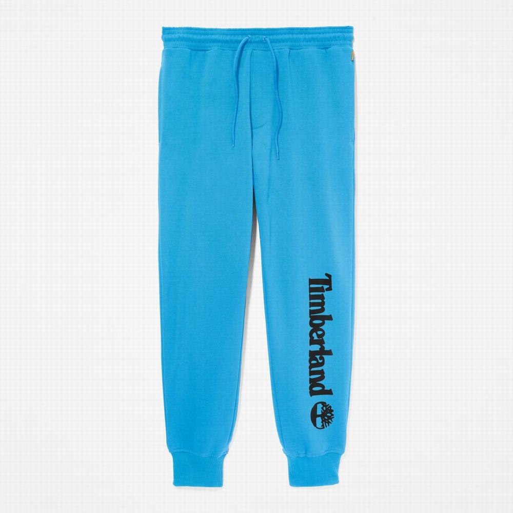 Timberland Logo Sweatpants Pantolon Erkek Açık Mavi | TR-6904S