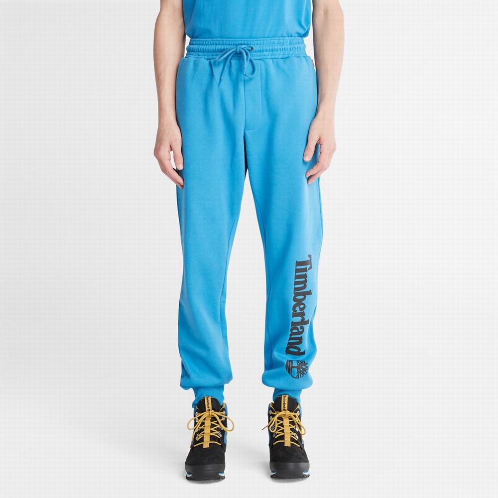 Timberland Logo Sweatpants Pantolon Erkek Açık Mavi | TR-6904S