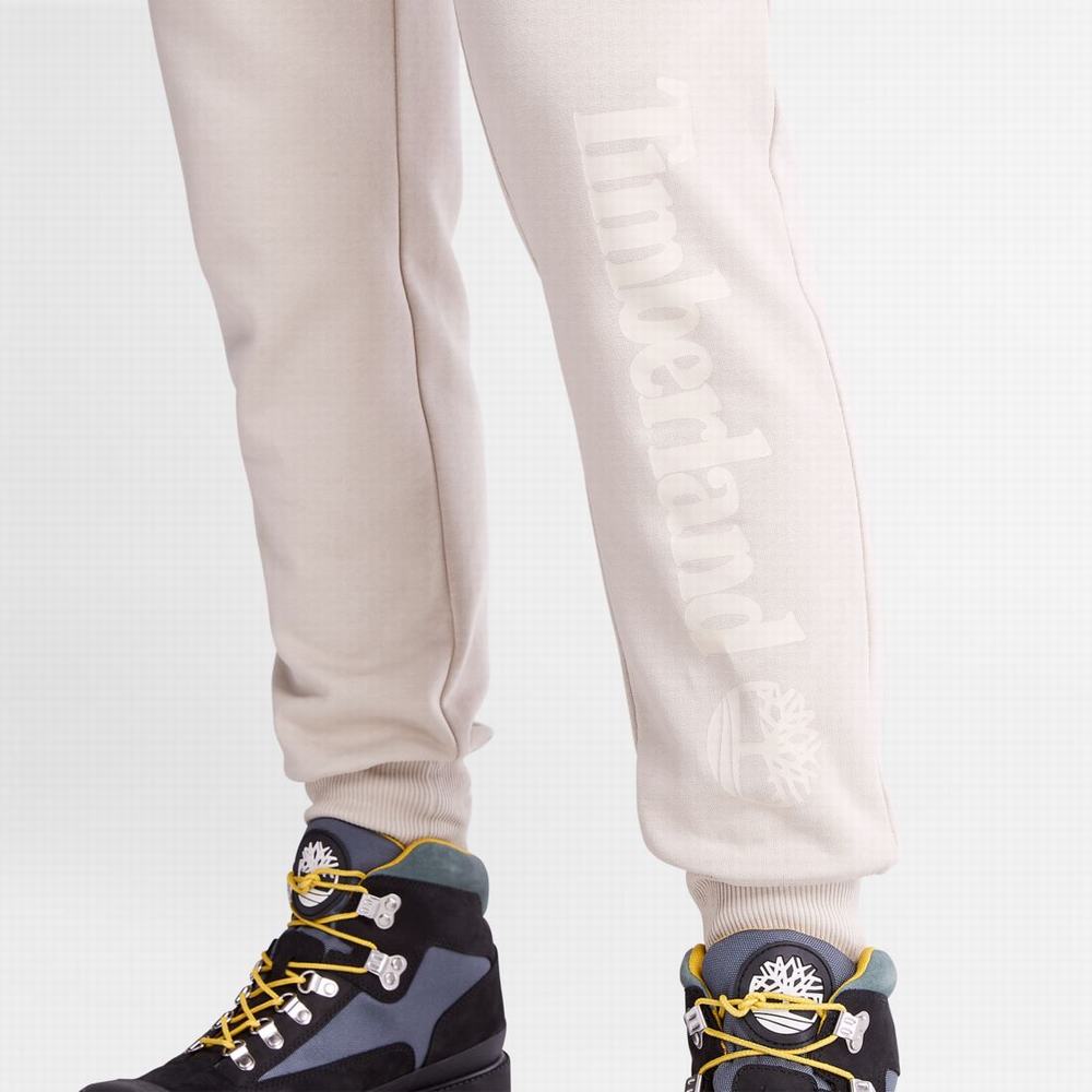 Timberland Logo Sweatpants Pantolon Erkek Taupe | TR-8941D