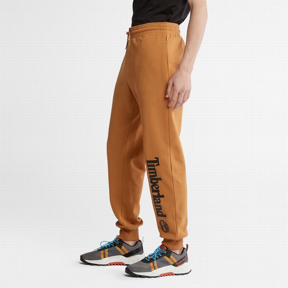 Timberland Logo Sweatpants Pantolon Erkek Kahverengi Siyah | TR-9643A