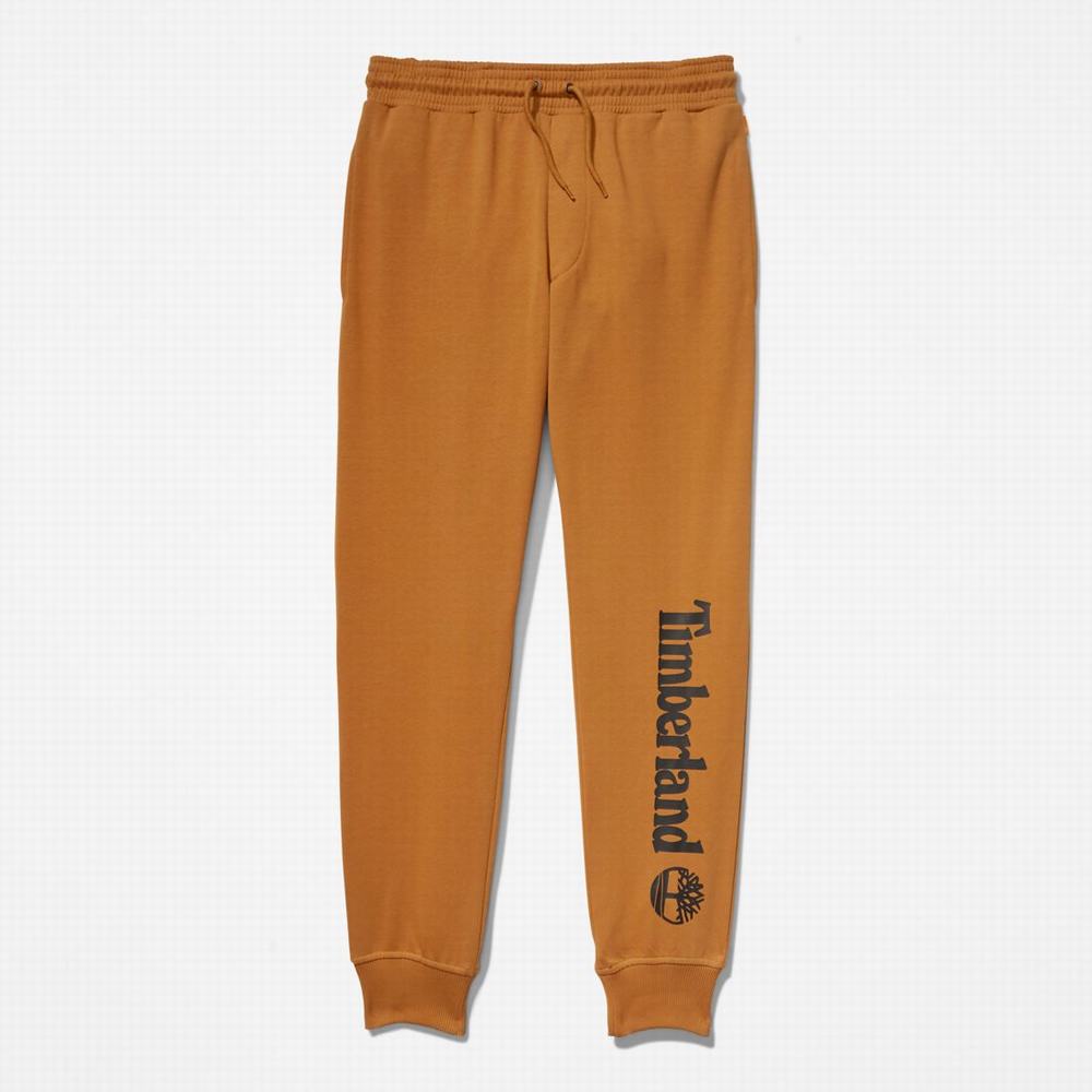 Timberland Logo Sweatpants Pantolon Erkek Kahverengi Siyah | TR-9643A