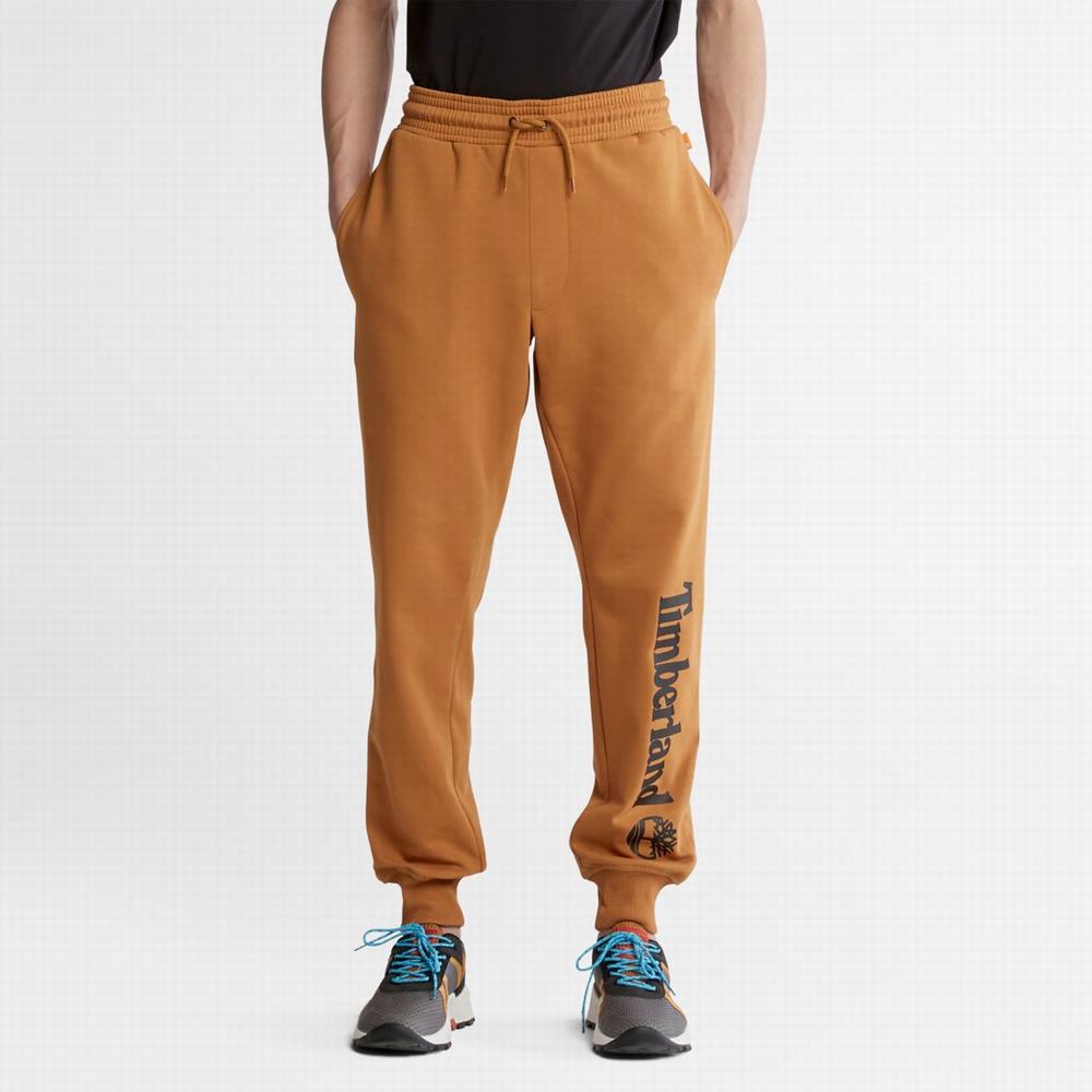 Timberland Logo Sweatpants Pantolon Erkek Kahverengi Siyah | TR-9643A