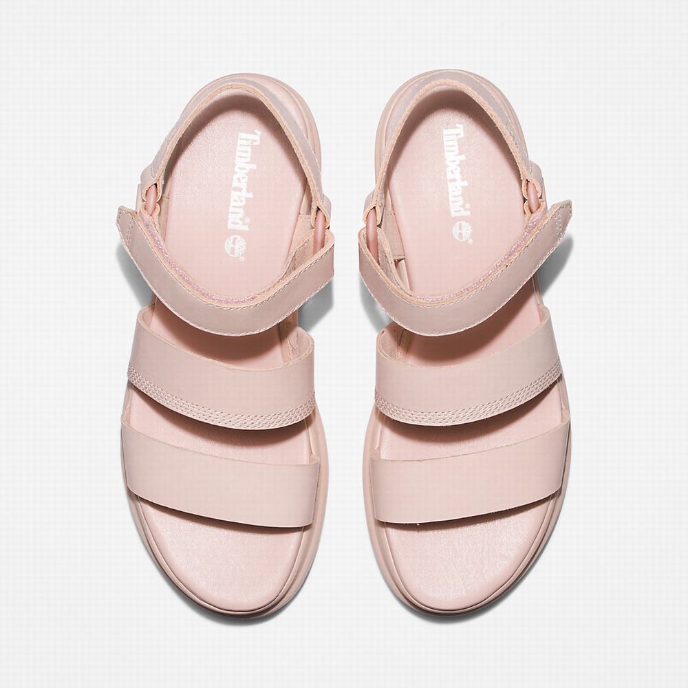 Timberland London Vibe Ankle-Askılı Sandalet Kadın Açık Pembe | TR-1540Q