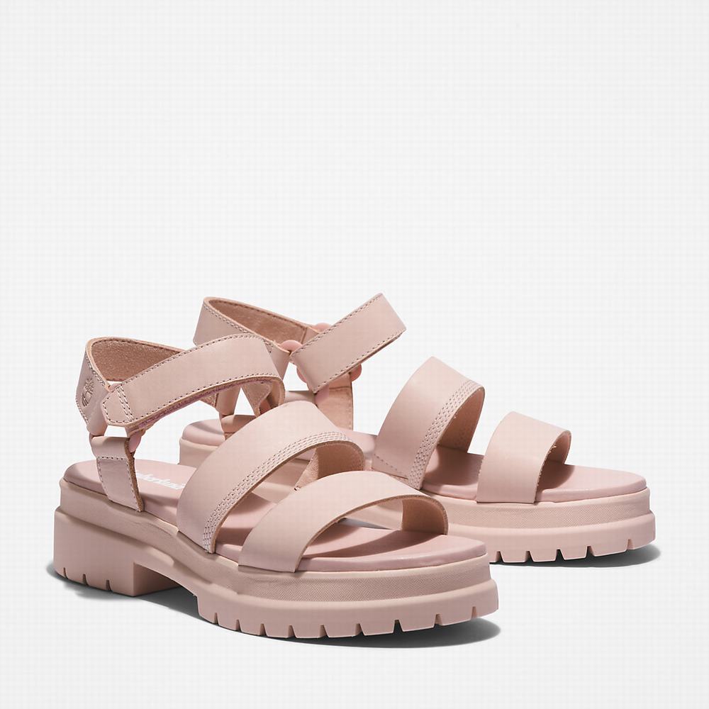 Timberland London Vibe Ankle-Askılı Sandalet Kadın Açık Pembe | TR-1540Q