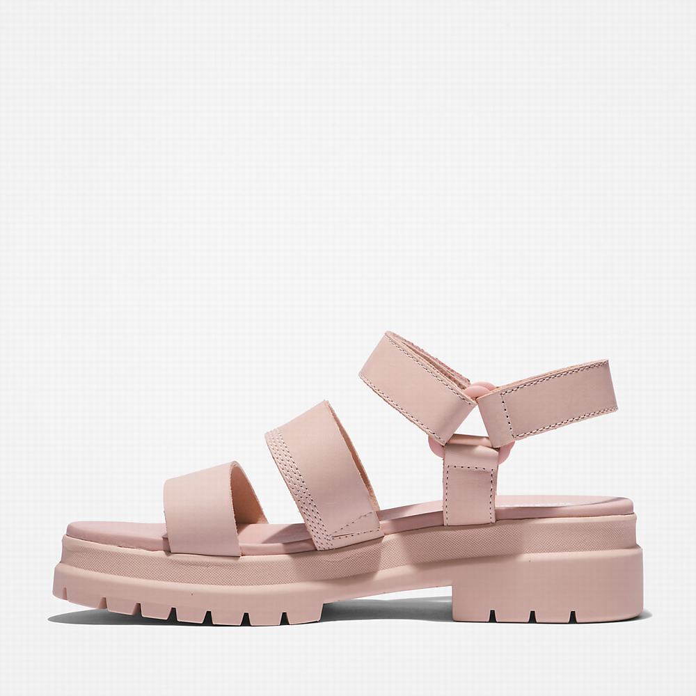 Timberland London Vibe Ankle-Askılı Sandalet Kadın Açık Pembe | TR-1540Q