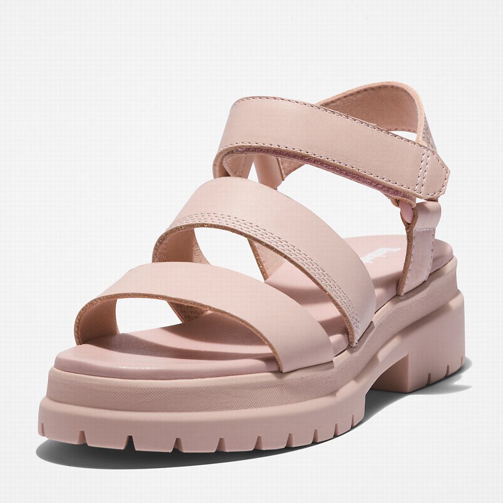 Timberland London Vibe Ankle-Askılı Sandalet Kadın Açık Pembe | TR-1540Q