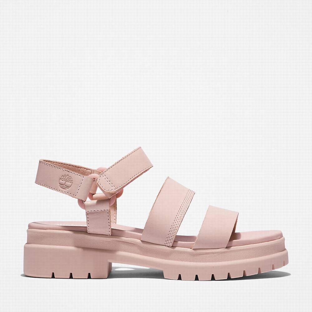 Timberland London Vibe Ankle-Askılı Sandalet Kadın Açık Pembe | TR-1540Q