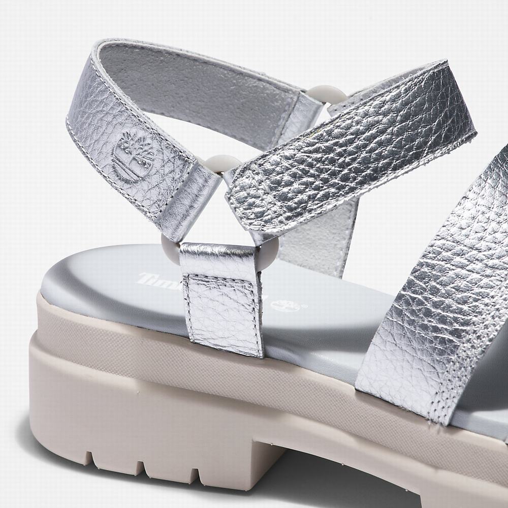Timberland London Vibe Ankle-Askılı Sandalet Kadın Gümüş | TR-1593N