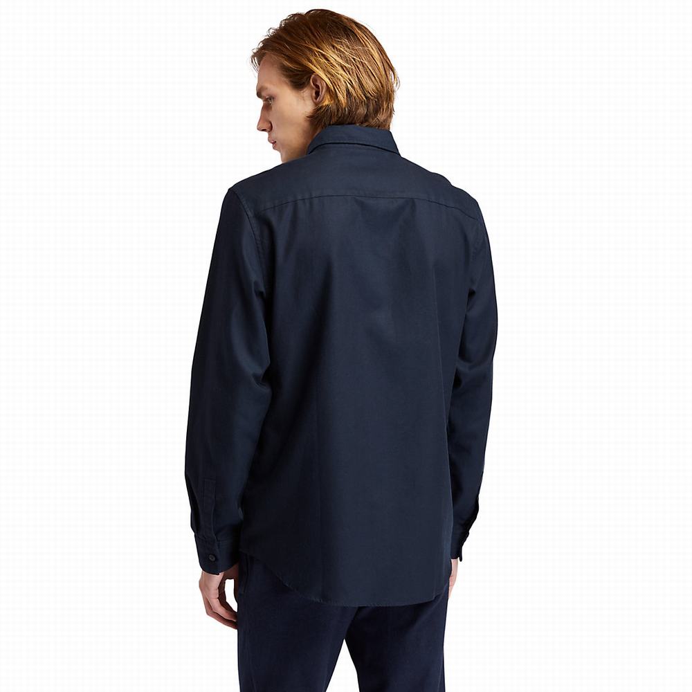 Timberland Long-sleeved Overshirt Gömlek Erkek Lacivert | TR-2465L