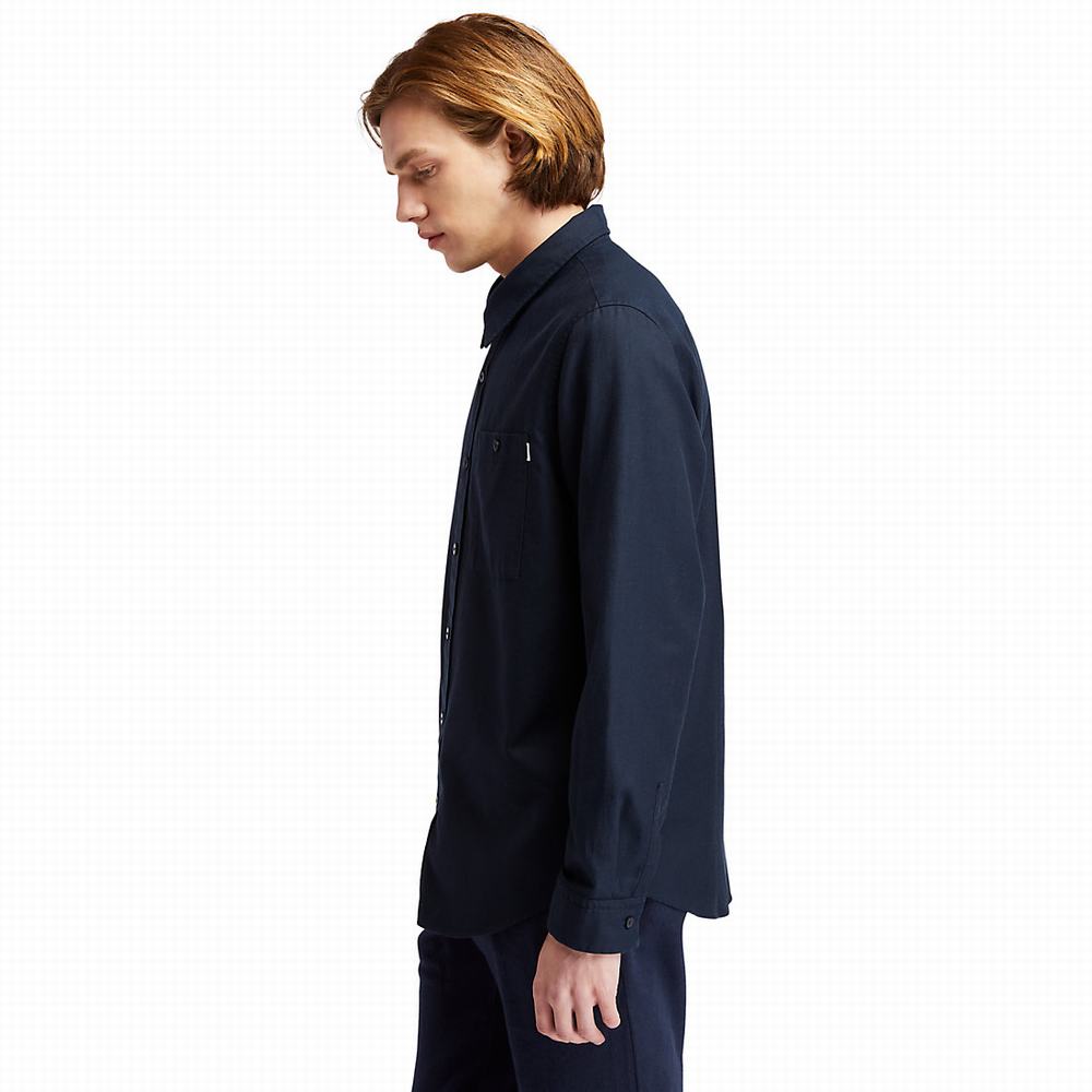 Timberland Long-sleeved Overshirt Gömlek Erkek Lacivert | TR-2465L