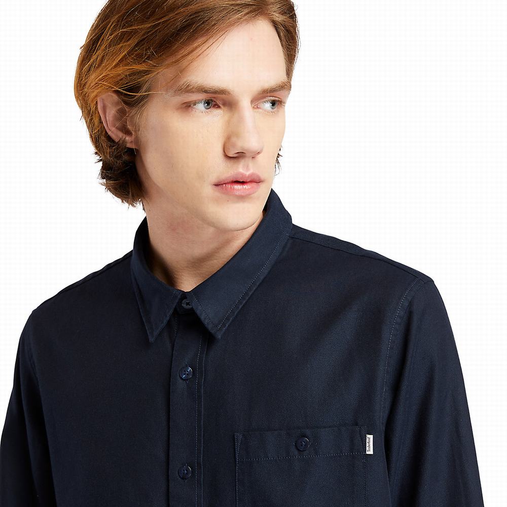 Timberland Long-sleeved Overshirt Gömlek Erkek Lacivert | TR-2465L