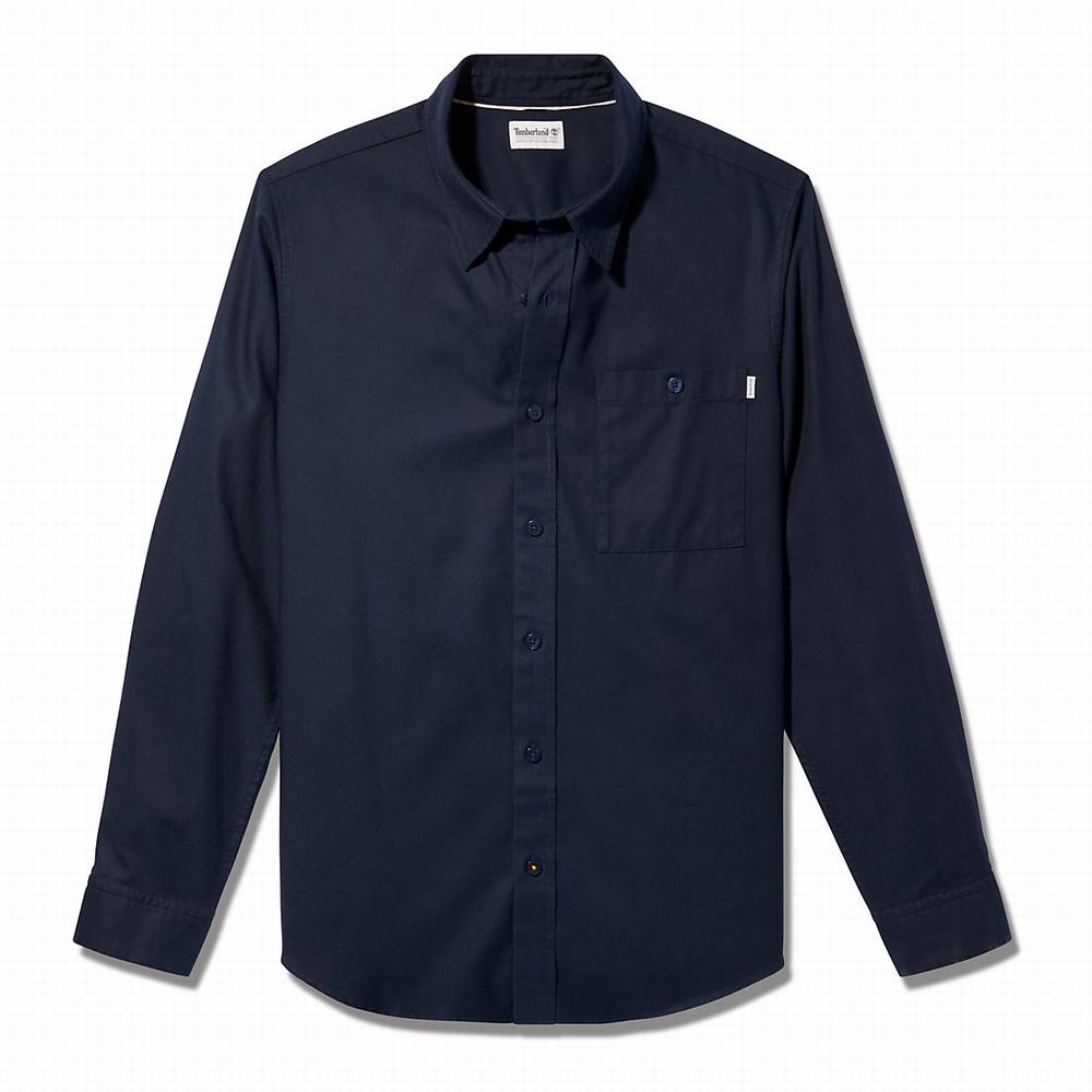 Timberland Long-sleeved Overshirt Gömlek Erkek Lacivert | TR-2465L