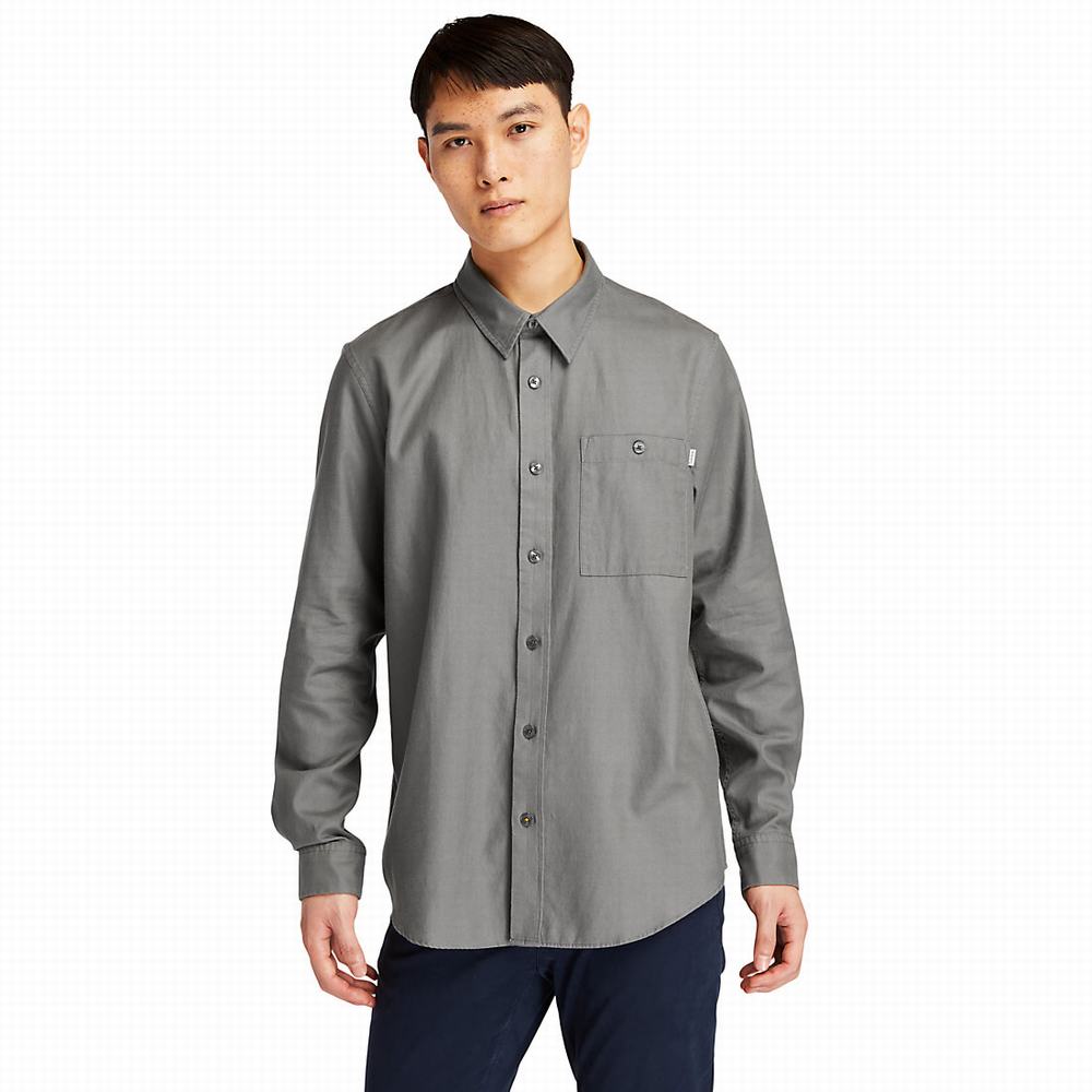 Timberland Long-sleeved Overshirt Gömlek Erkek Gri | TR-6421K
