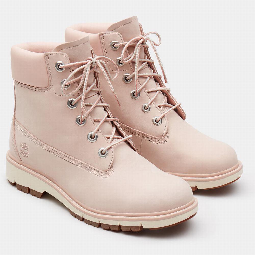 Timberland Lucia Way 6 Inch Bot Kadın Açık Pembe | TR-3809R