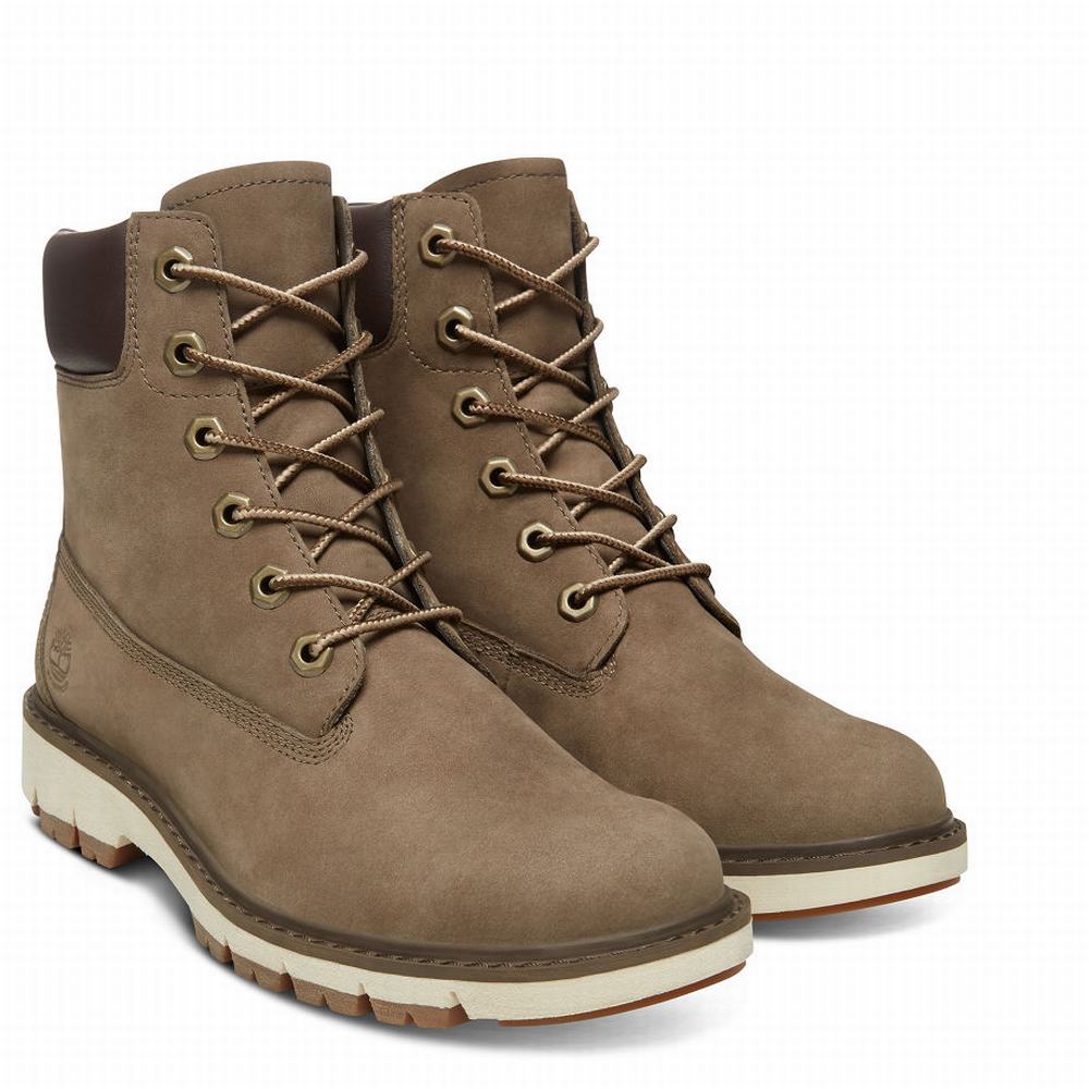 Timberland Lucia Way 6 Inch Bot Kadın Greige | TR-0296E