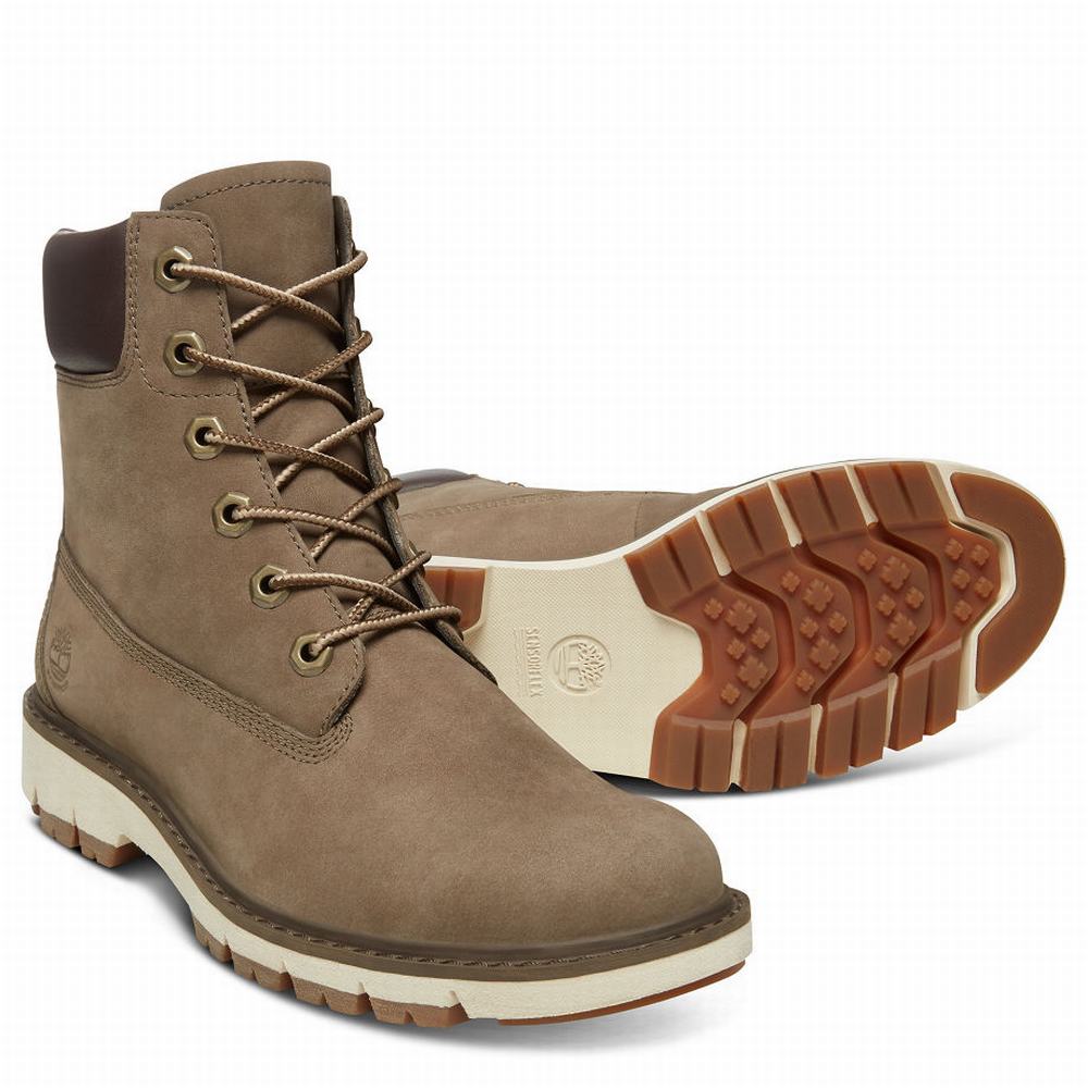 Timberland Lucia Way 6 Inch Bot Kadın Greige | TR-0296E